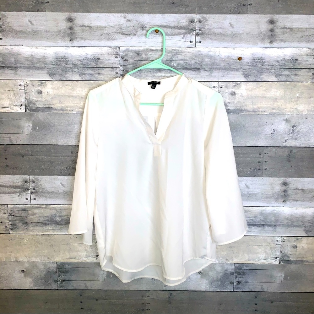 Ann Taylor Split Neck bell sleeve blouse size SP